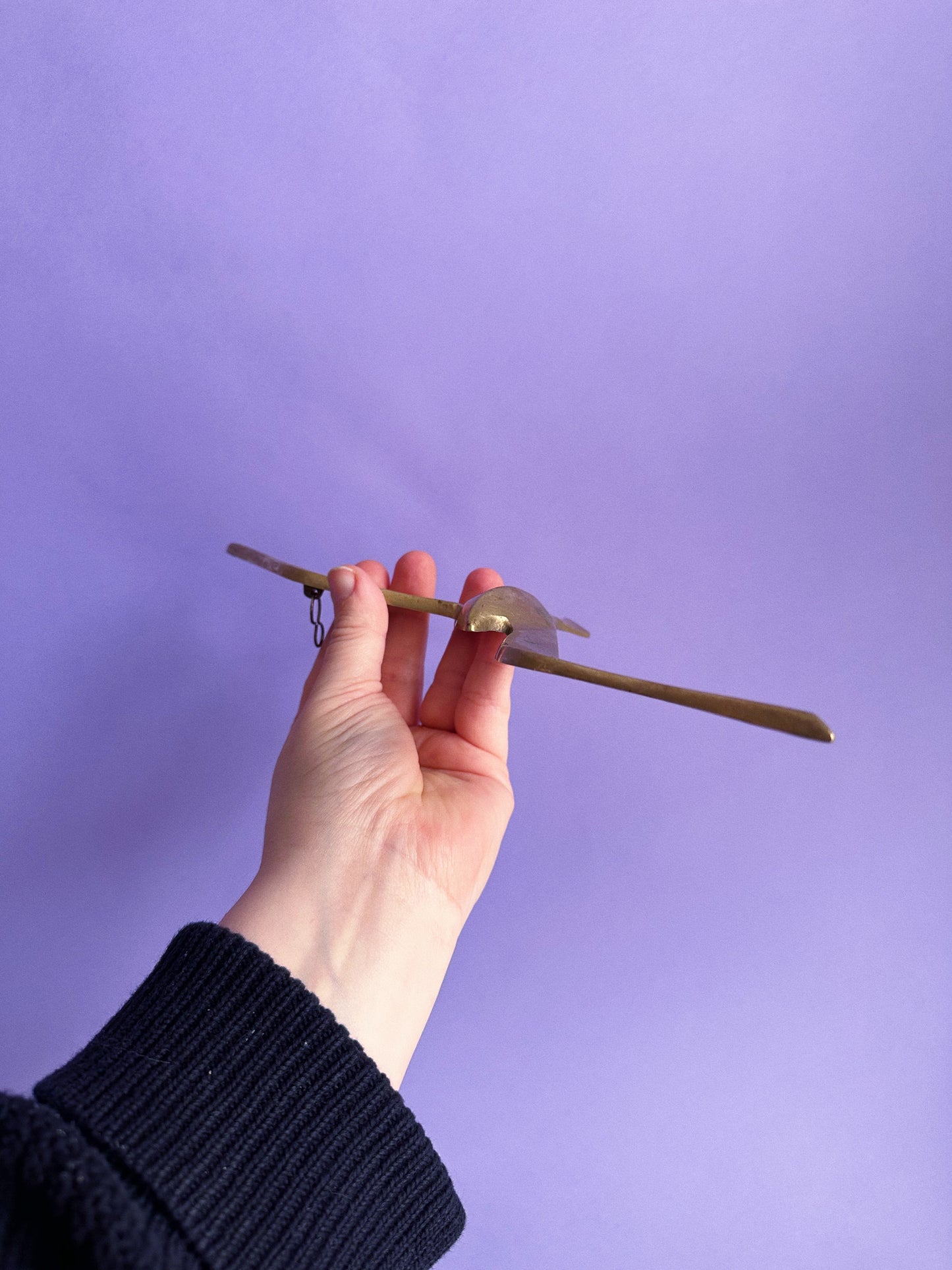 Vintage Mid Century Modern Brass Seagull Wall Hanging