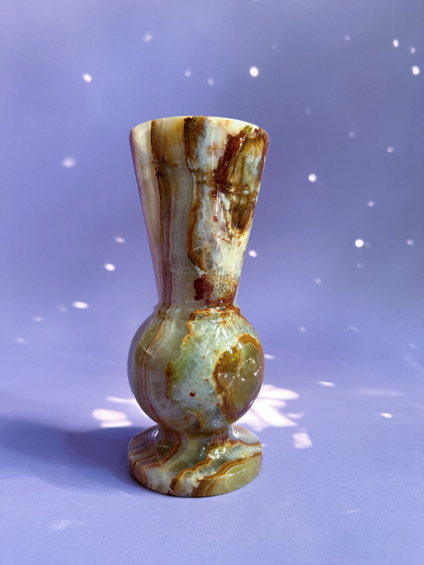 Vintage Heavy Marble / Alabaster Stone Vase