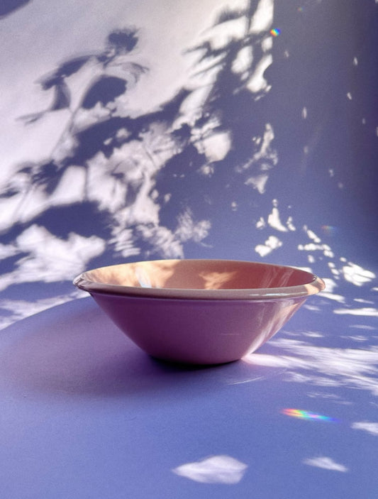 MCM Homer Laughlin Epicure Pink Serving Bowl