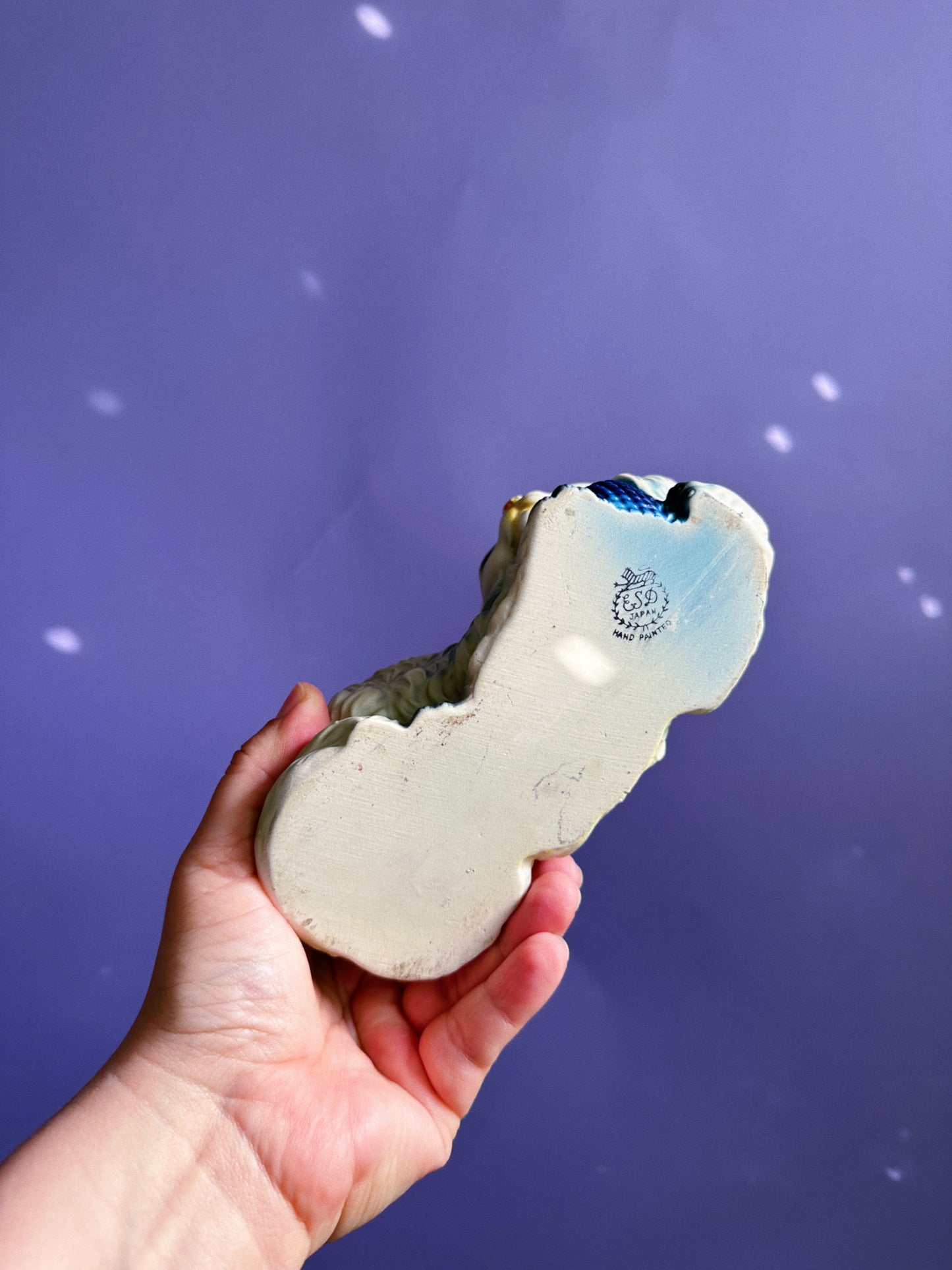 Vintage ESD Japan Ceramic Cat Planter / Cache Pot