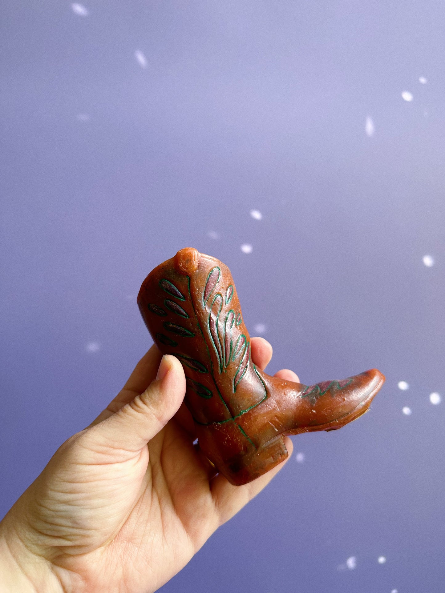 Vintage Cowboy Boot Candle