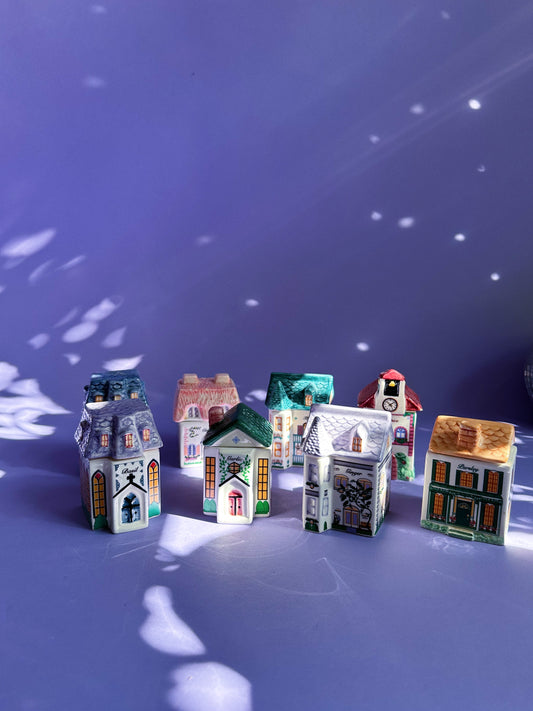 Vintage Avon Spice Village Houses Victorian