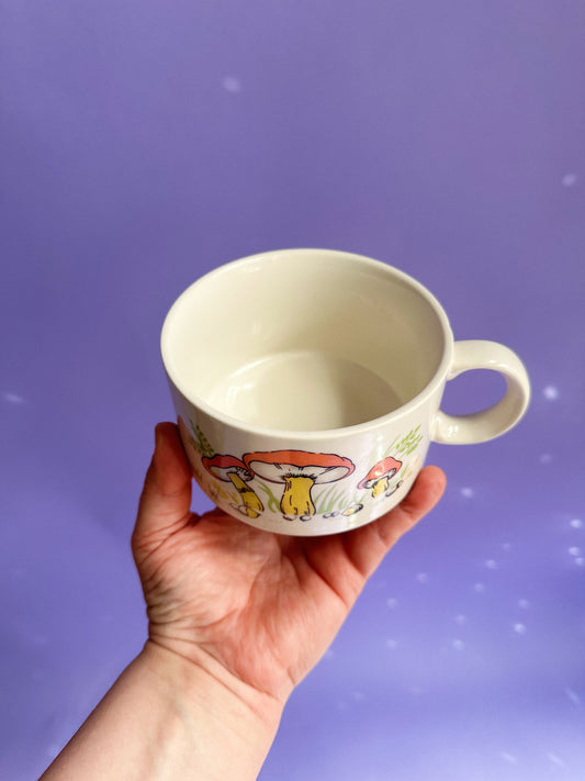 Vintage Ceramic Mushroom Mug