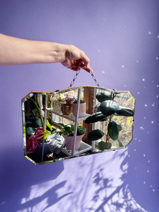 Sweet Heavy Vintage Hanging Mirror