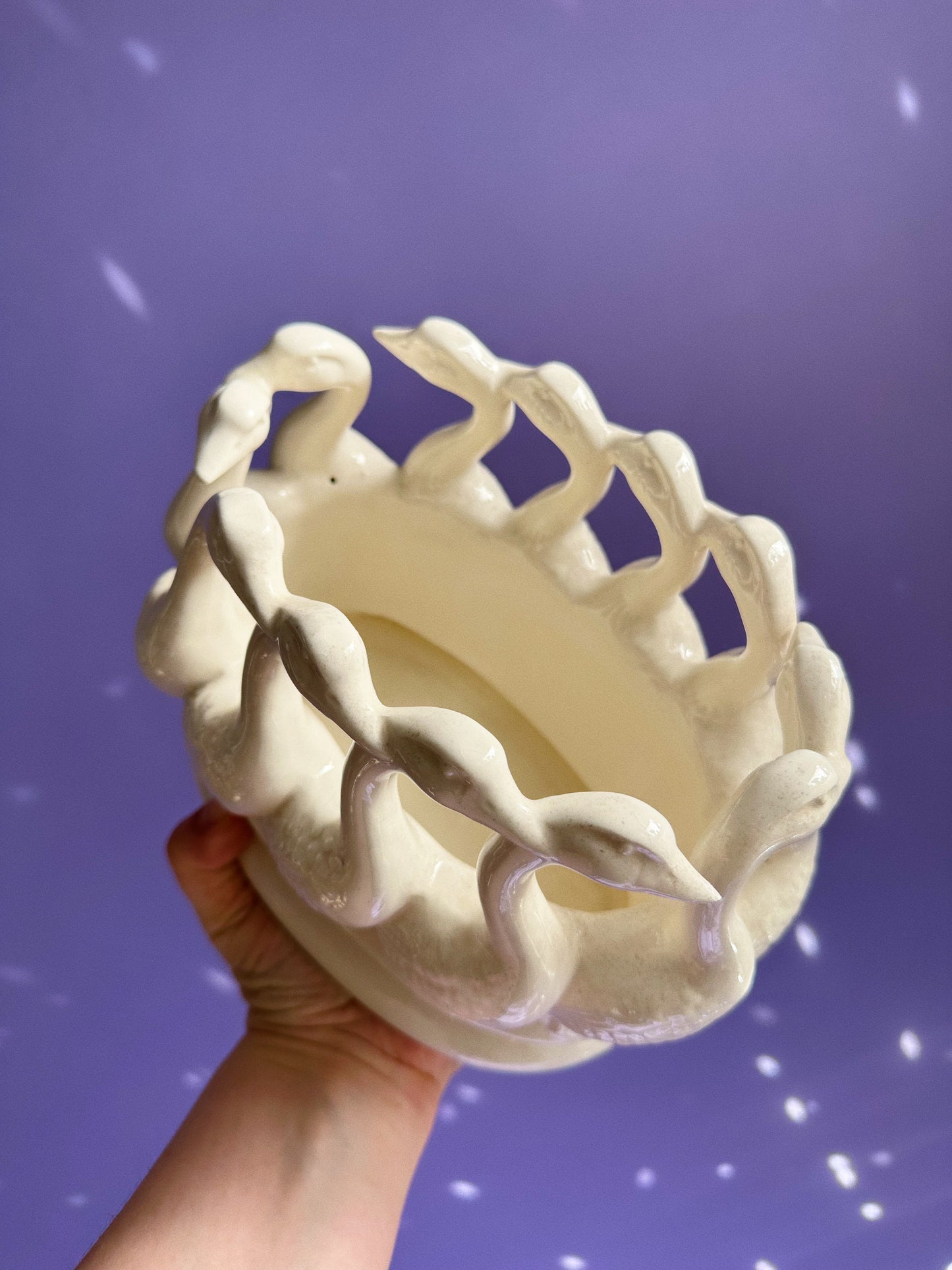 Vintage Lenwile Aradtt Flock Of Geese By Art Ware 12 Geese Large