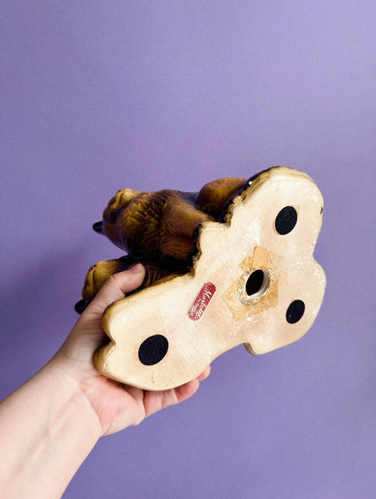 Vintage Ceramic Marbolex Double Cat Piggy Bank