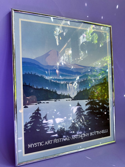 Vintage Mystic Art Festival Framed Print Poster