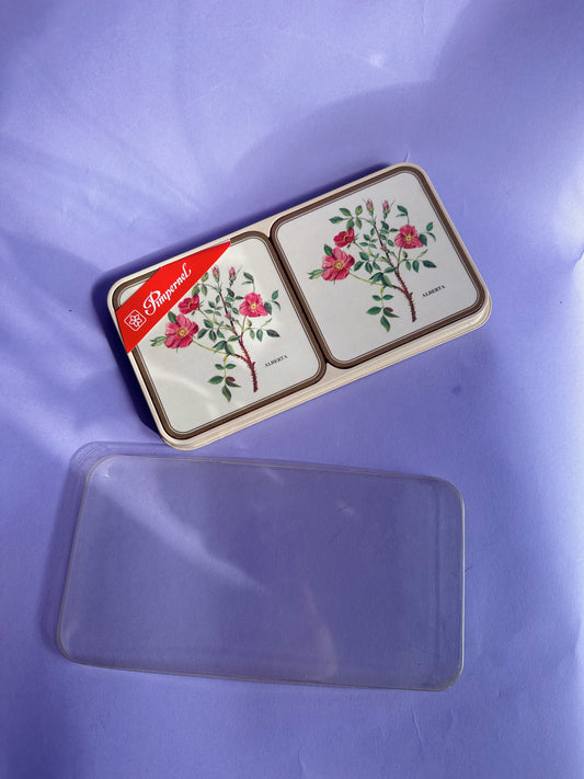 Vintage Pimpernel Alberta Floral Botanical Coasters Set of 6