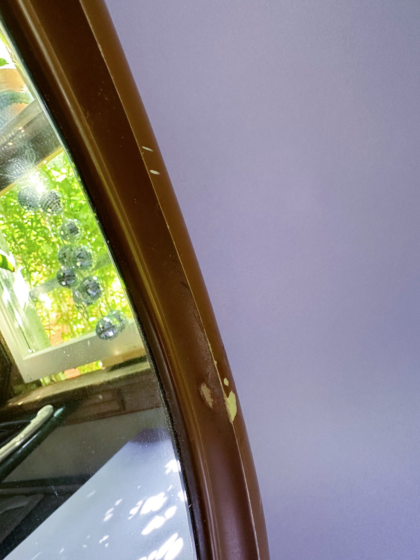 Vintage Brown MCM Syroco Mirror