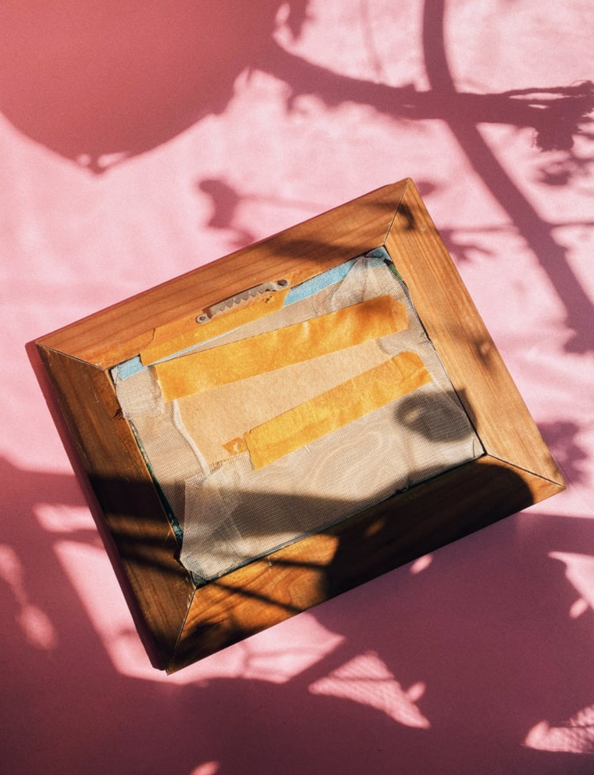 Sweet Vintage Wood Framed Cross Stitch