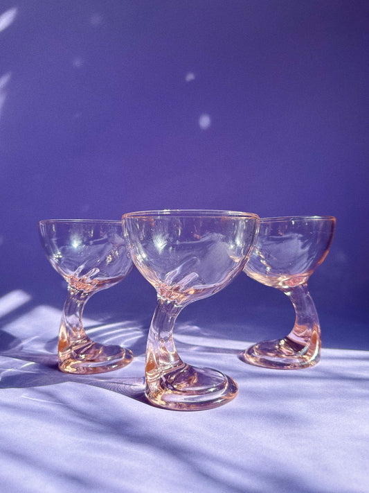 Vintage Pink Wing Cup/Bowl Set of 3