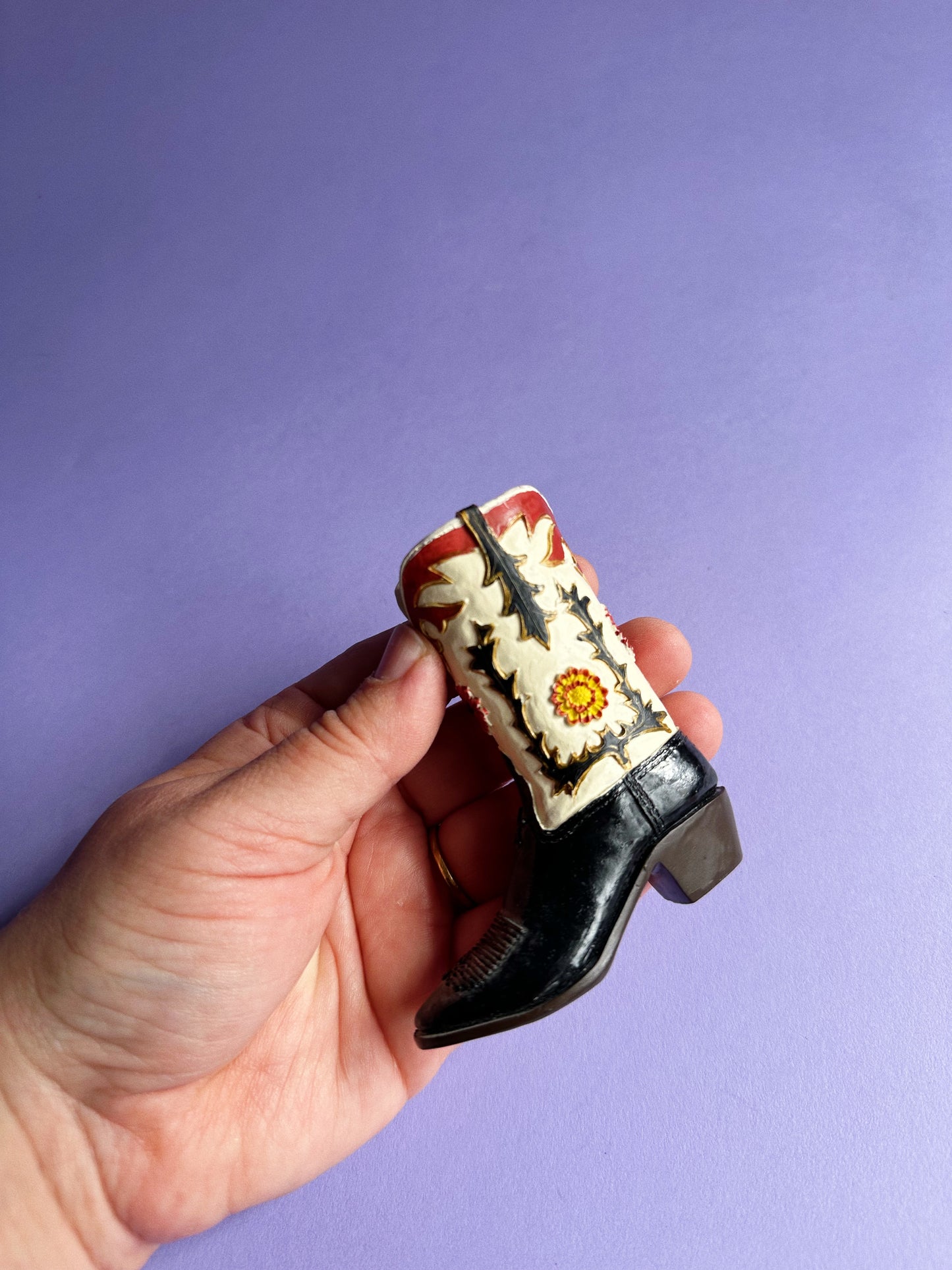 Mini Cowboy Boot Decor