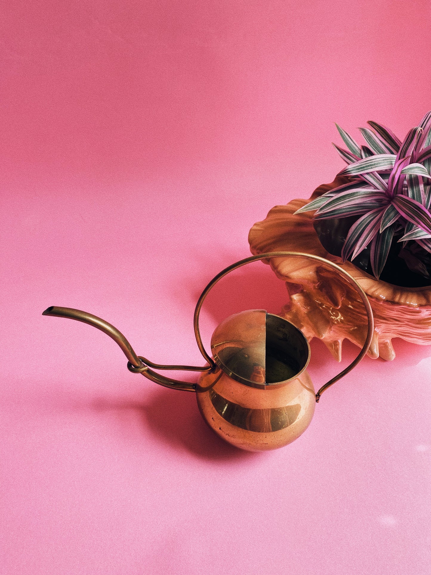 Antique Solid Brass Watering Can