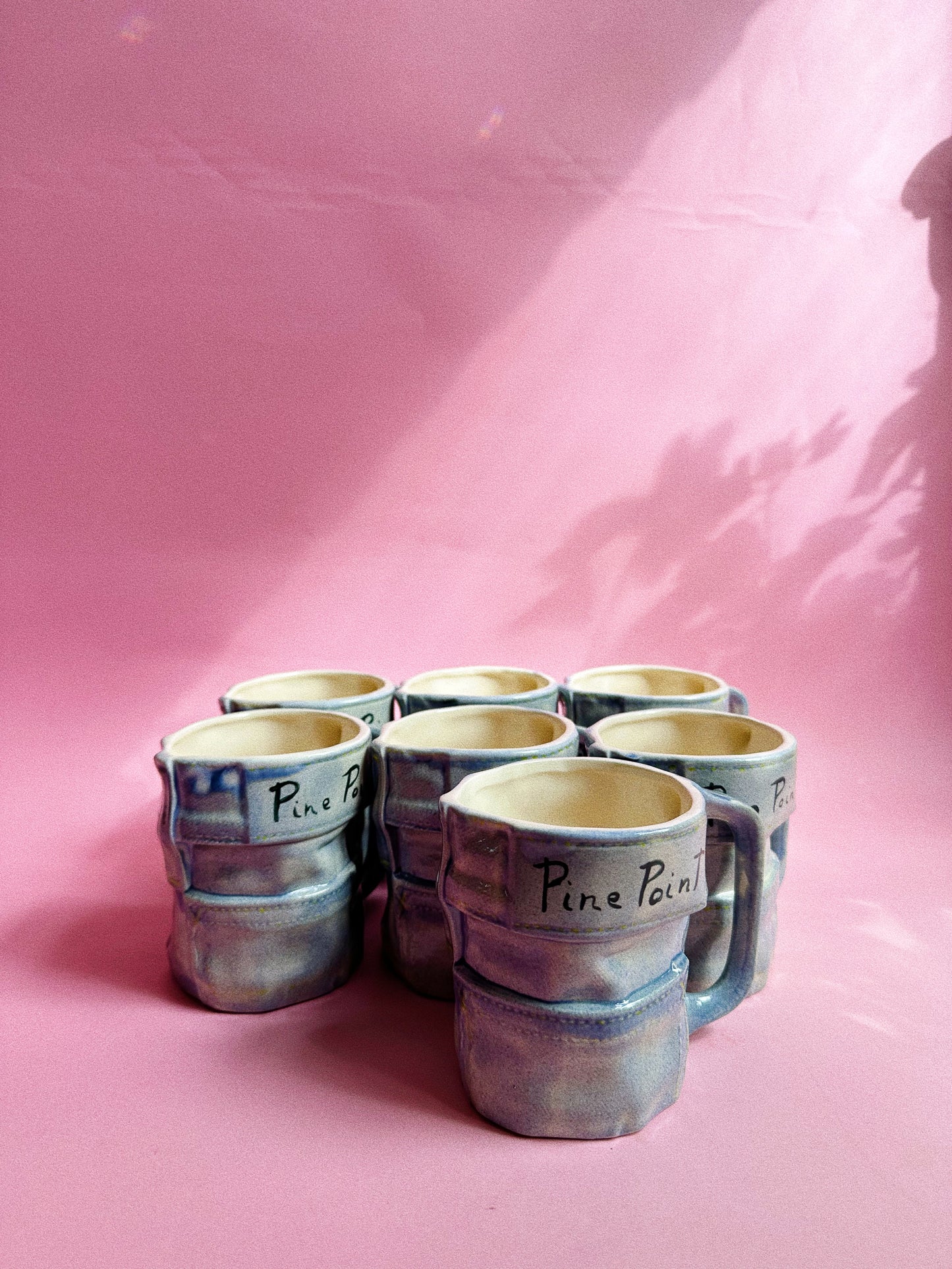 Vintage 1980’s Blue Jean Ceramic Mugs