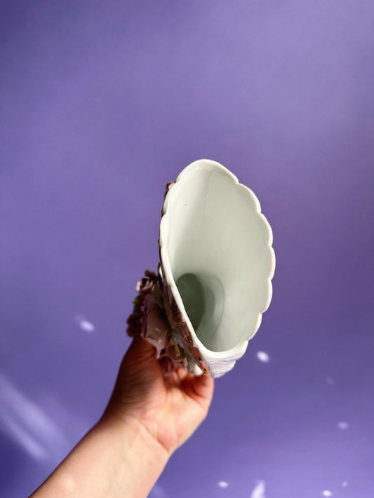 Vintage Porcelain Swan Vase