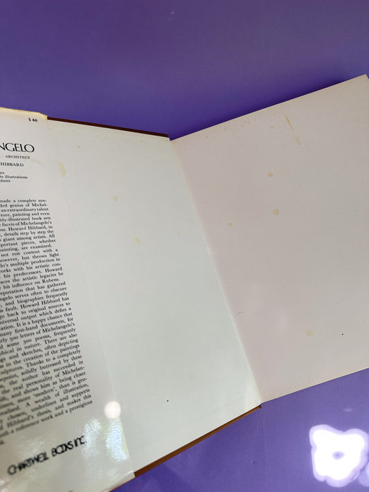Vintage 1970s Michelangelo Hardcover Coffee Table Book