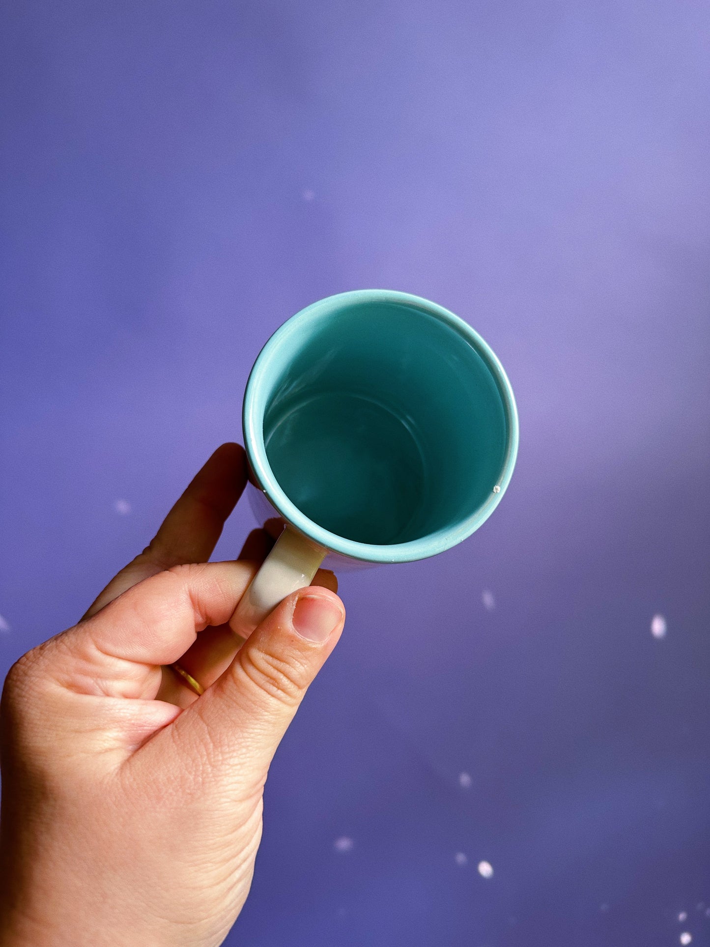 Pair of Vintage Pastel Aztec Design Coffee / Tea Mugs