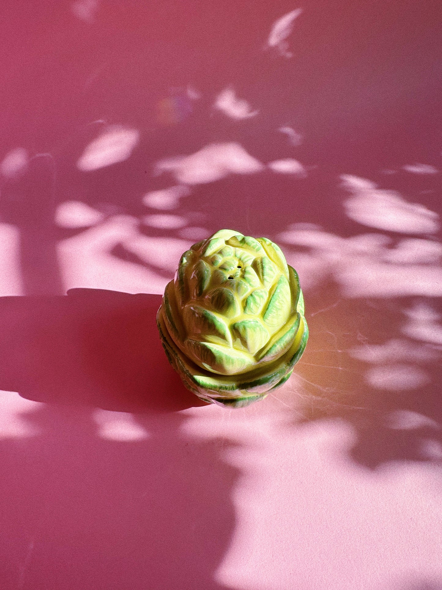 Vintage Yellow Ceramic Artichoke Salt & Pepper Shakers