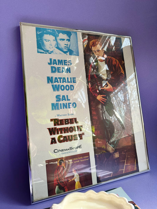 Vintage Rebel Without A Cause James Dean Framed Print