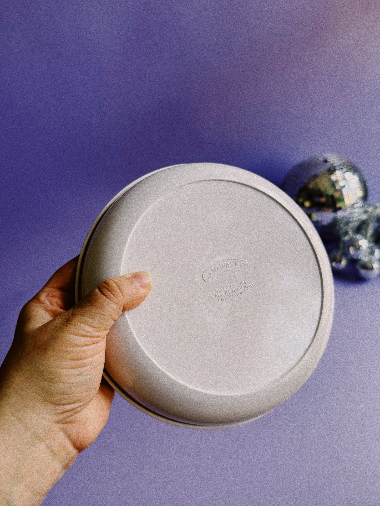 1960s Danaware Melamine MCM UFO Space Age Spinning Saucer White Ashtray