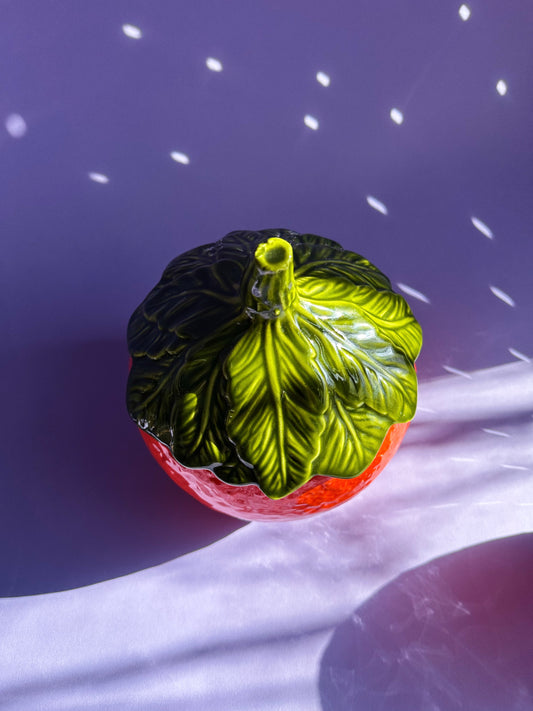 Vintage Orange Italian Cookie Jar