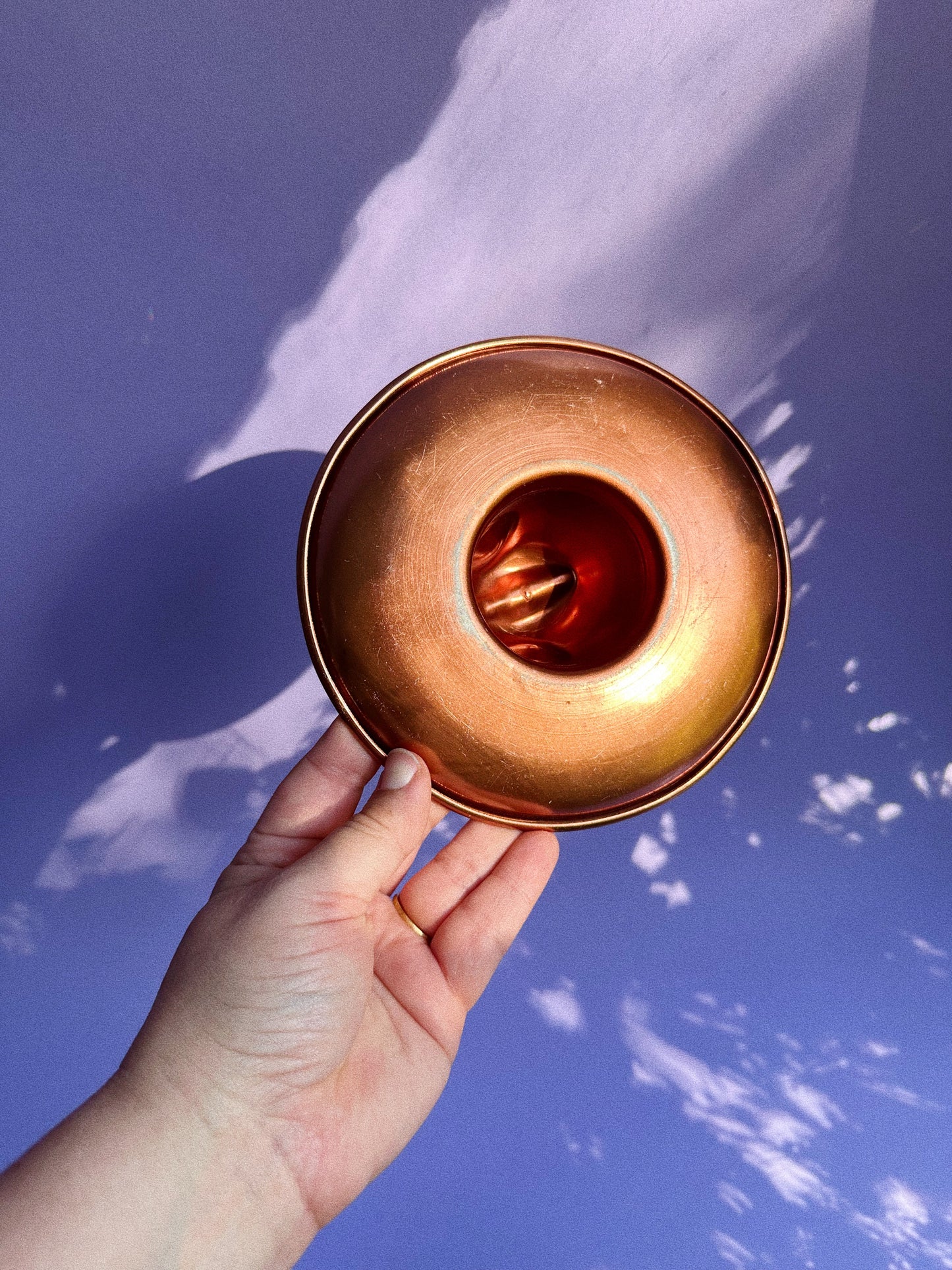 Vintage Copper Cowboy Hat Ashtray