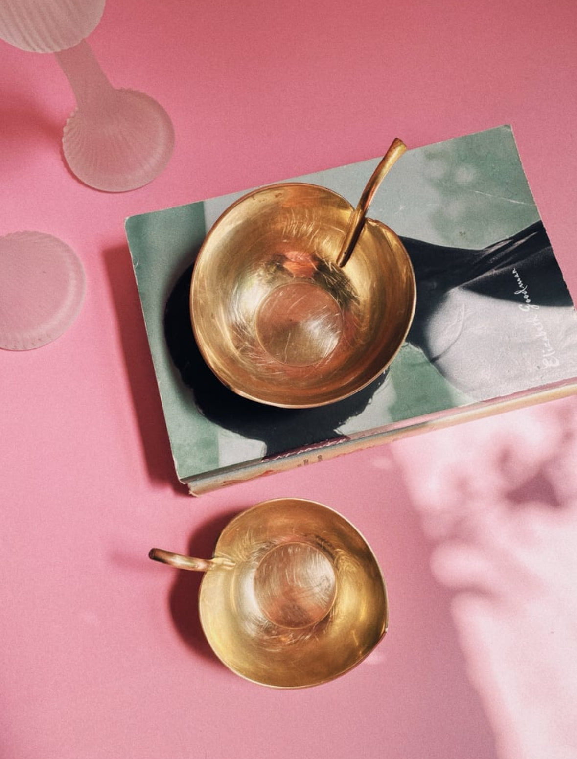 Vintage Nesting Brass Apple Dishes