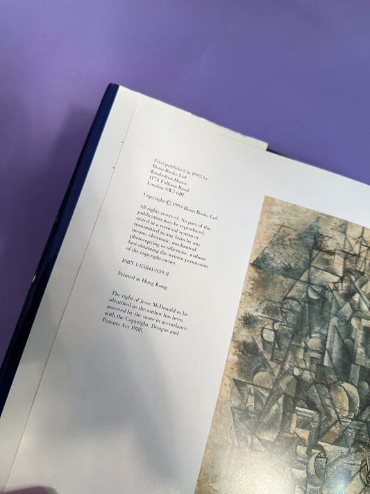 Vintage Hardcover Pablo Picasso Art Coffee Table Book by Jesse McDonald