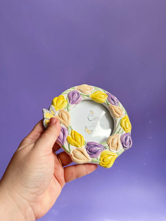 Ceramic Floral Y2K Picture Frame