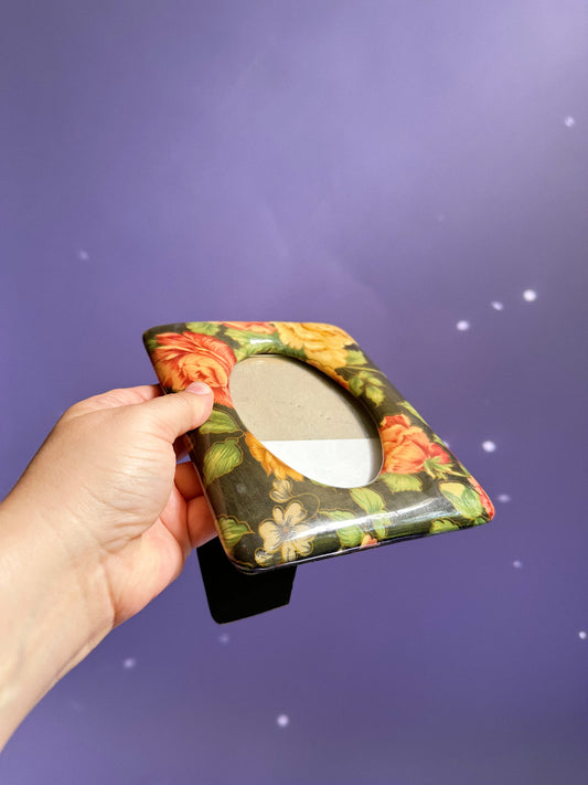 Vintage 90s Floral Picture Frame