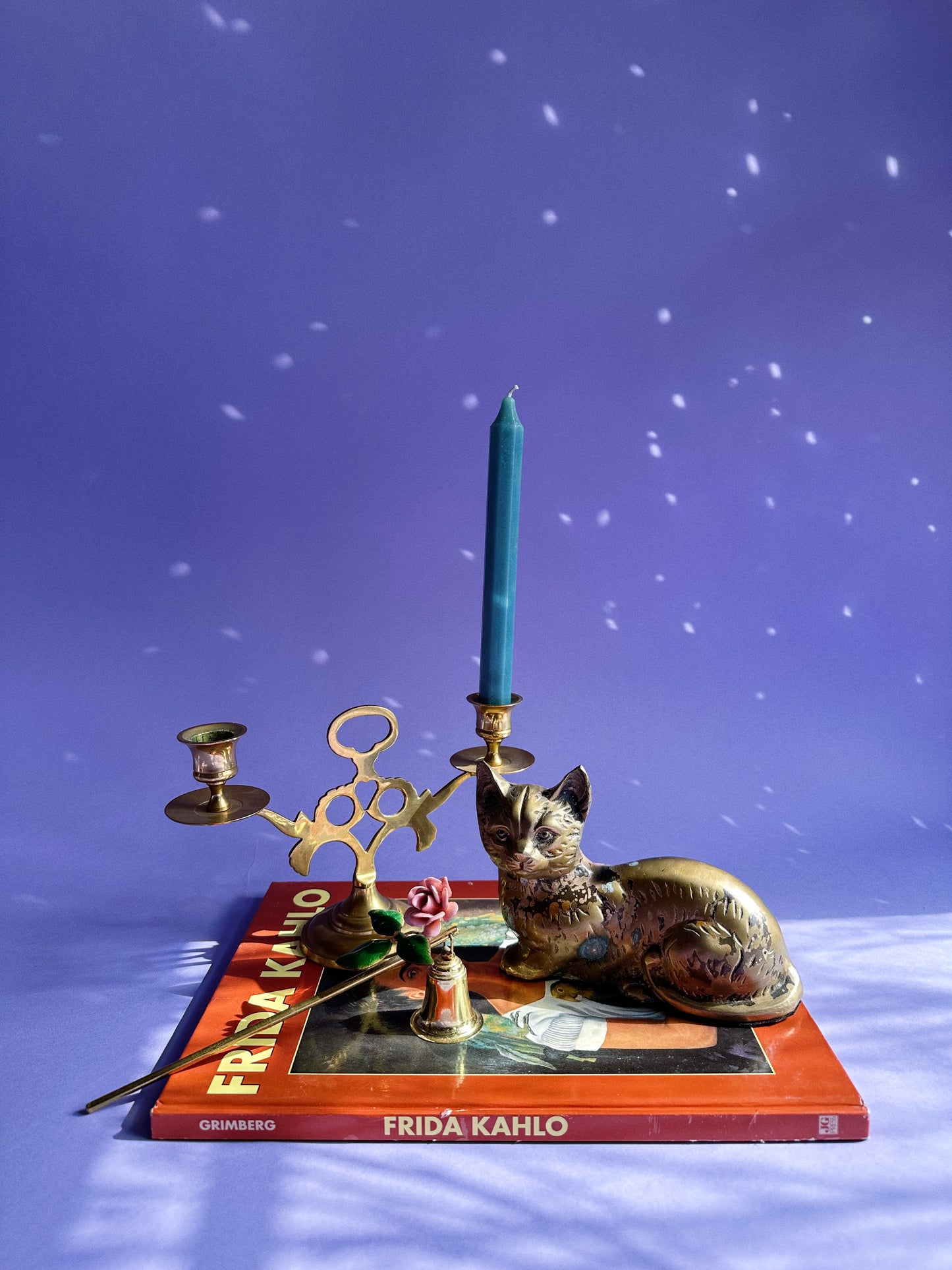 Vintage Brass Double Candelabra