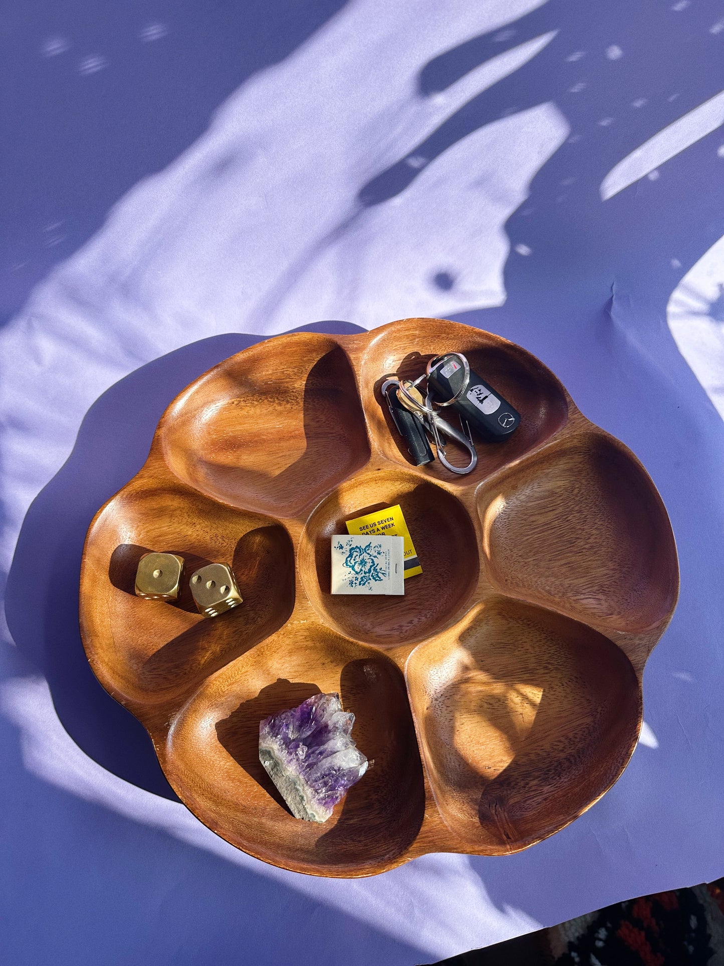 Gorgeous Vintage Wooden Spinning Lazy Susan
