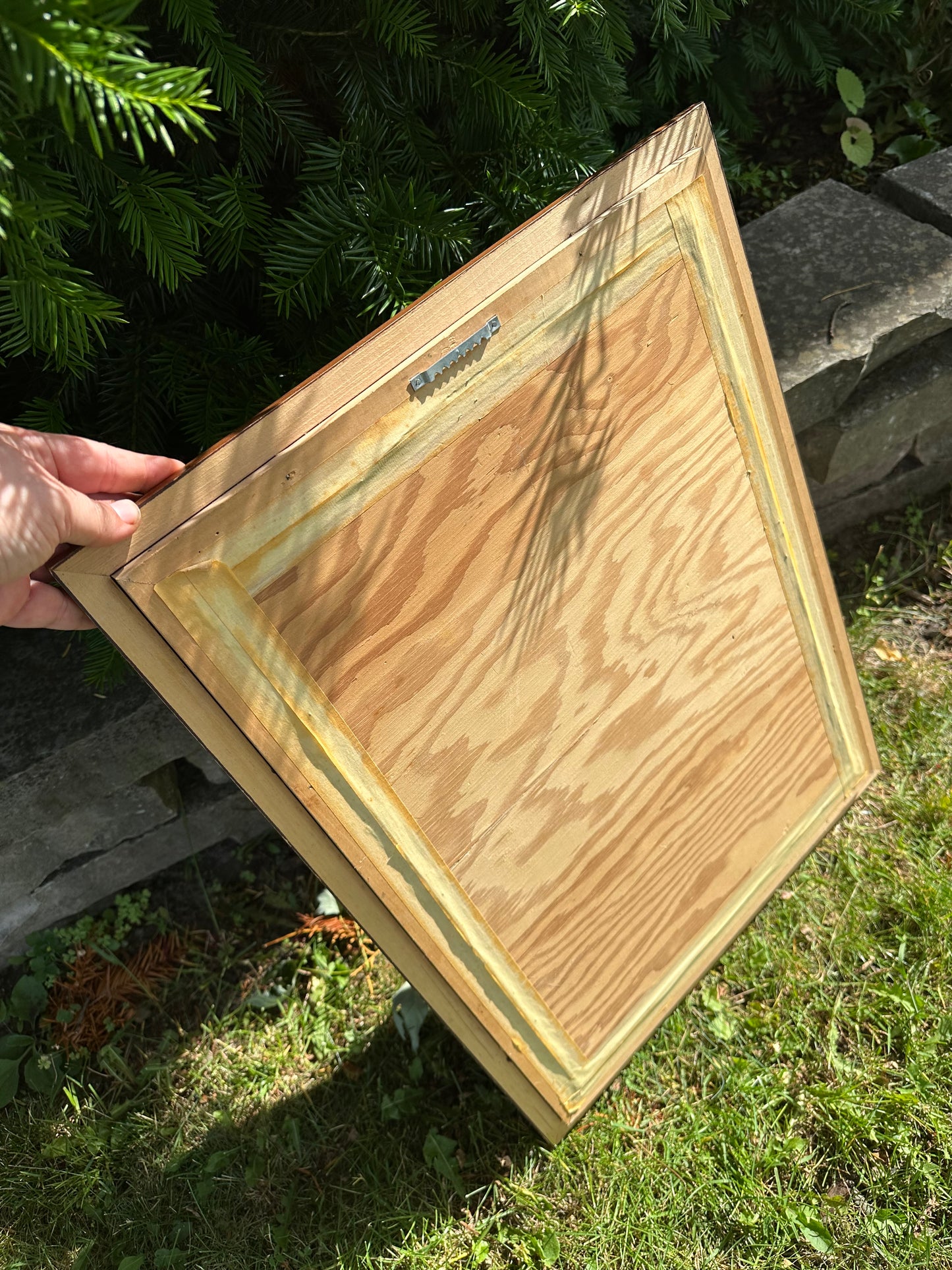 Vintage Framed Colourful Floral Vase Crewel