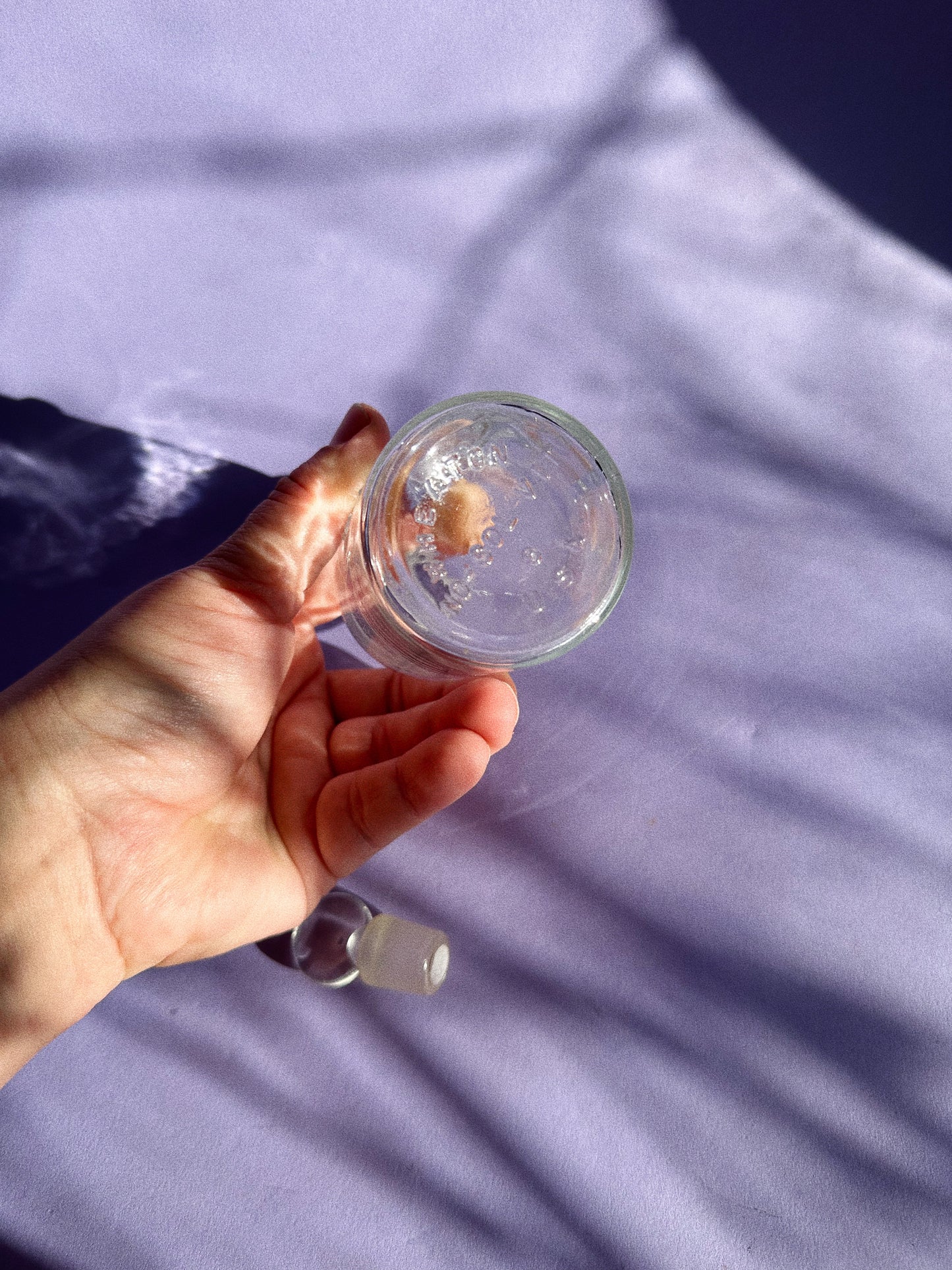 Antique Wheaton Embossed Glass Bottle with Stopper, Ammonium Hydroxide, Glass Apothecary Bottle