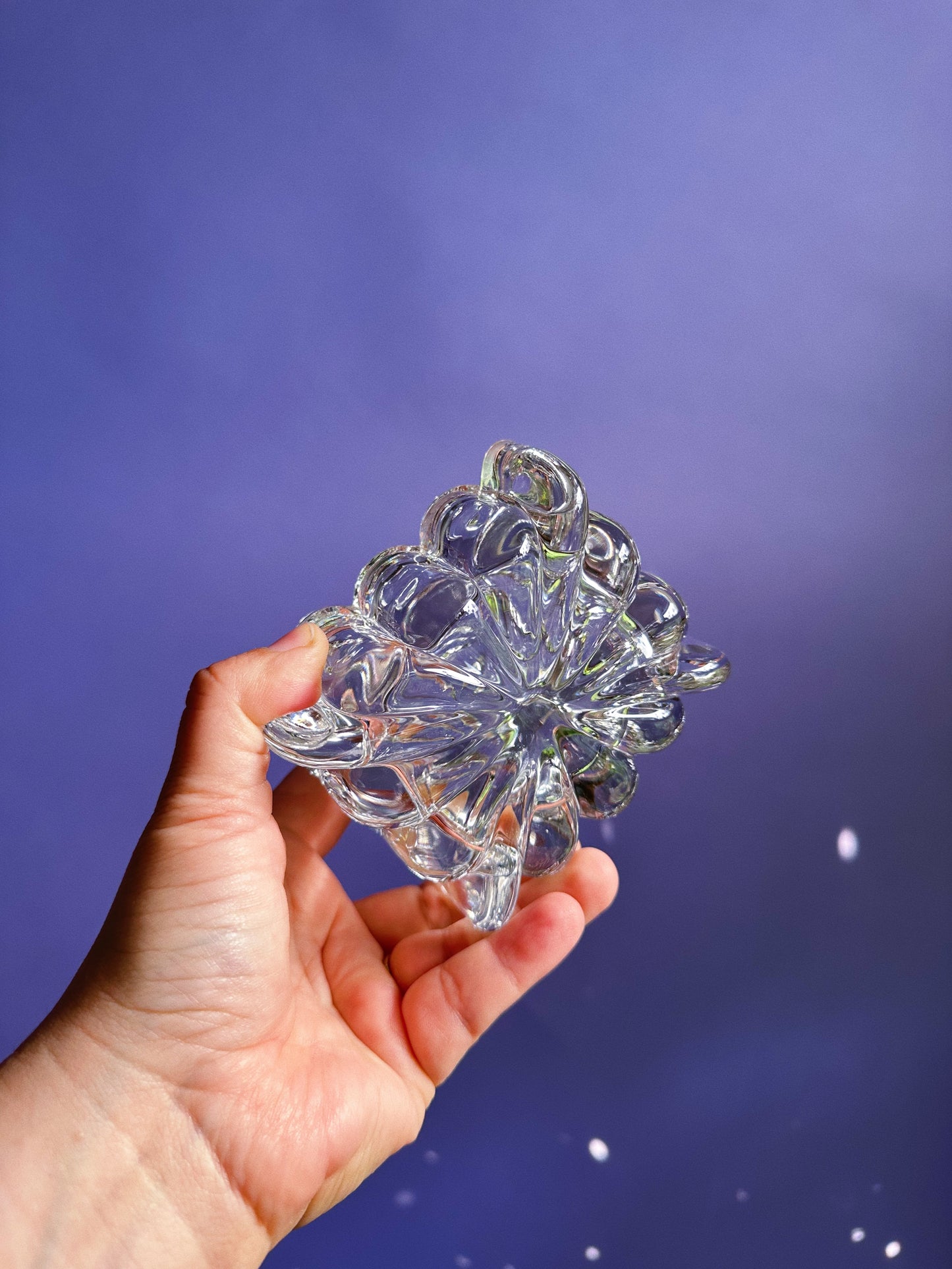 Vintage Heisey Elegant Glass Crystolite Trinket Cigarette / Candy Dish w/ Lid