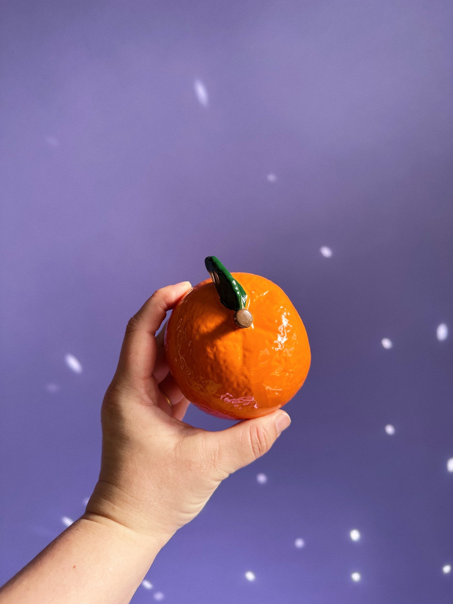 Vintage Ceramic Orange Sponge Holder