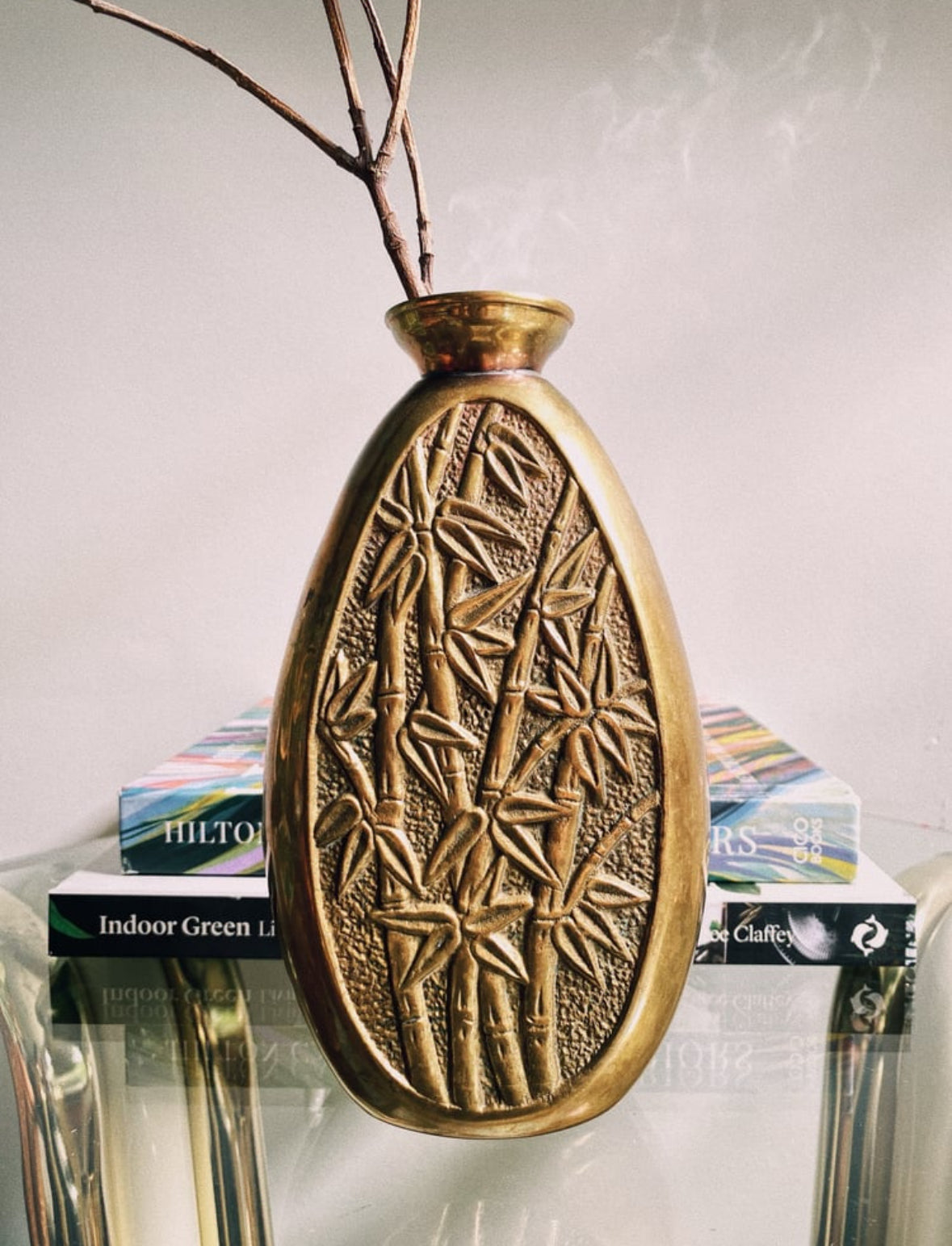 Vintage Solid Brass Vase