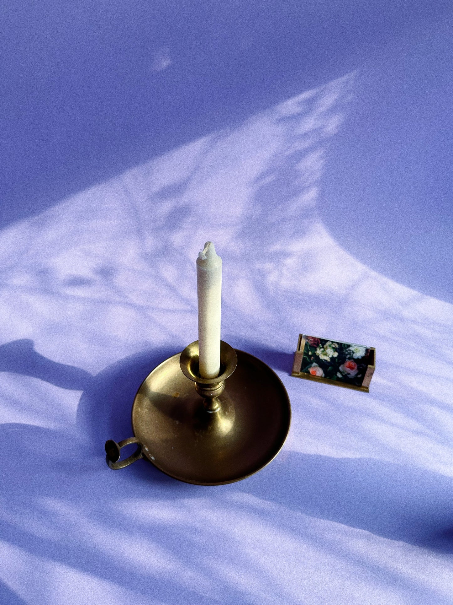 Large Vintage Brass Chamber Candlestick