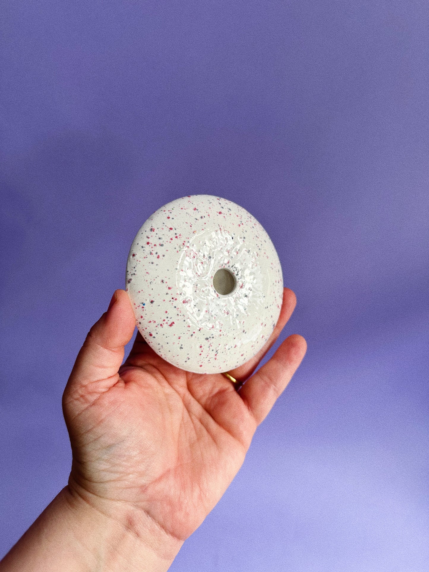 Speckled Ceramic Ring Dish