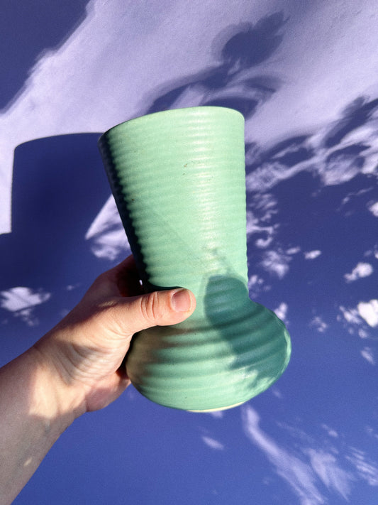 Vintage Seafoam Pottery Vase