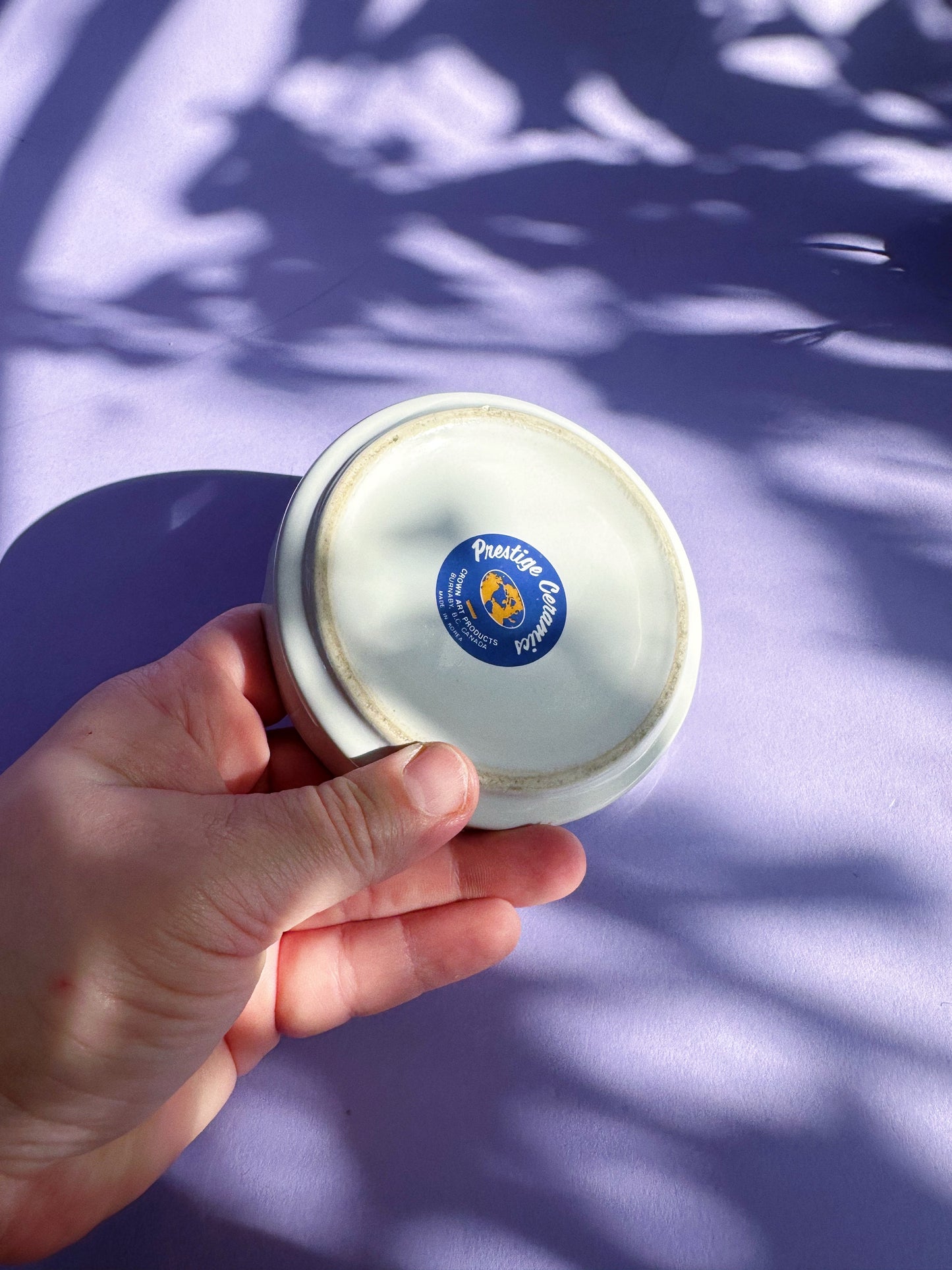 Vintage Ontario White Trillium Ashtray / Throw Dish