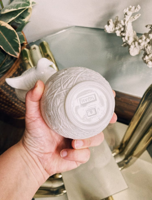 Avon Hen on Nest Milk Glass Dish