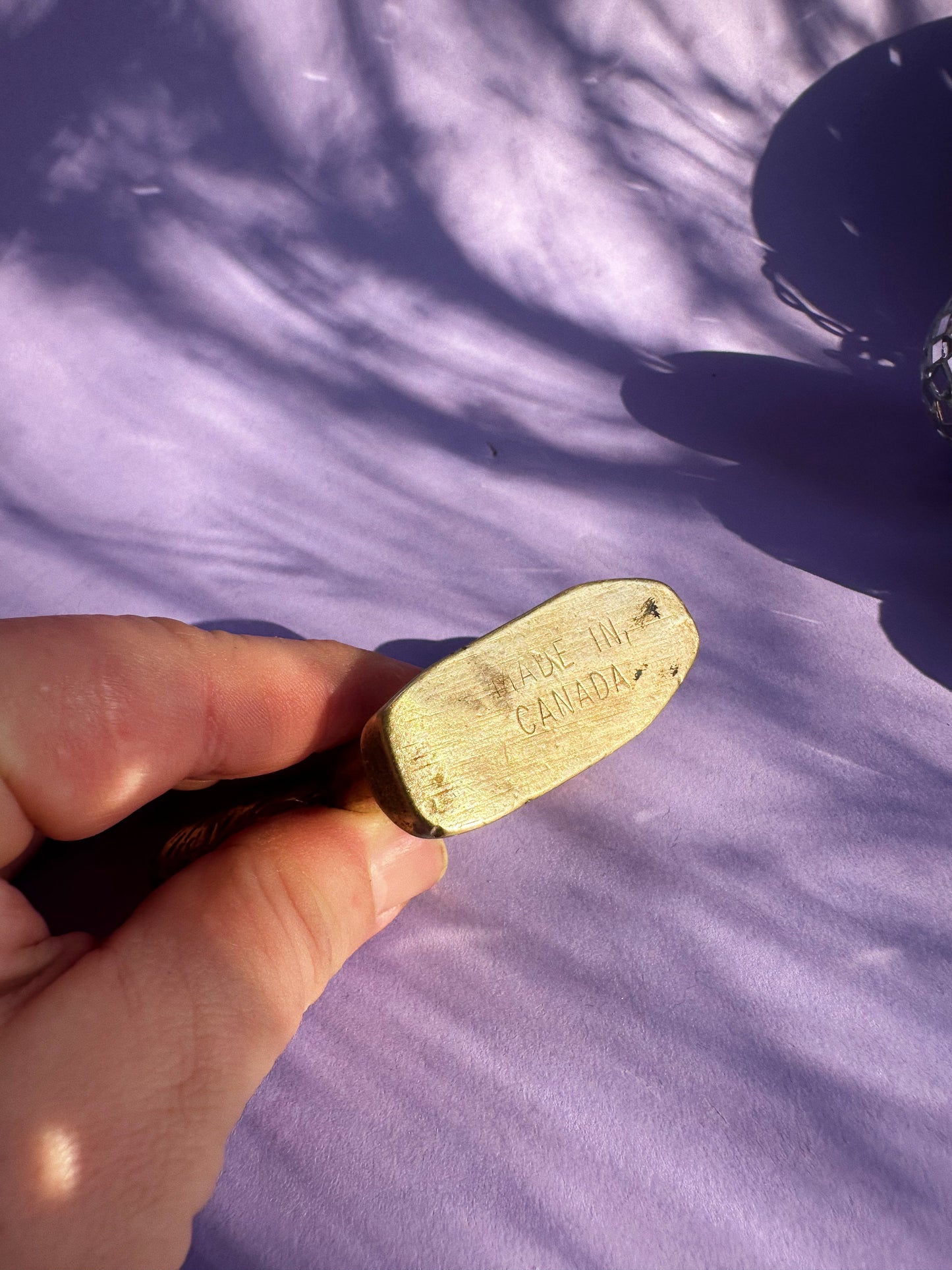 Vintage Heavy Solid Brass Cat Bottle Opener Ring Holder Canada