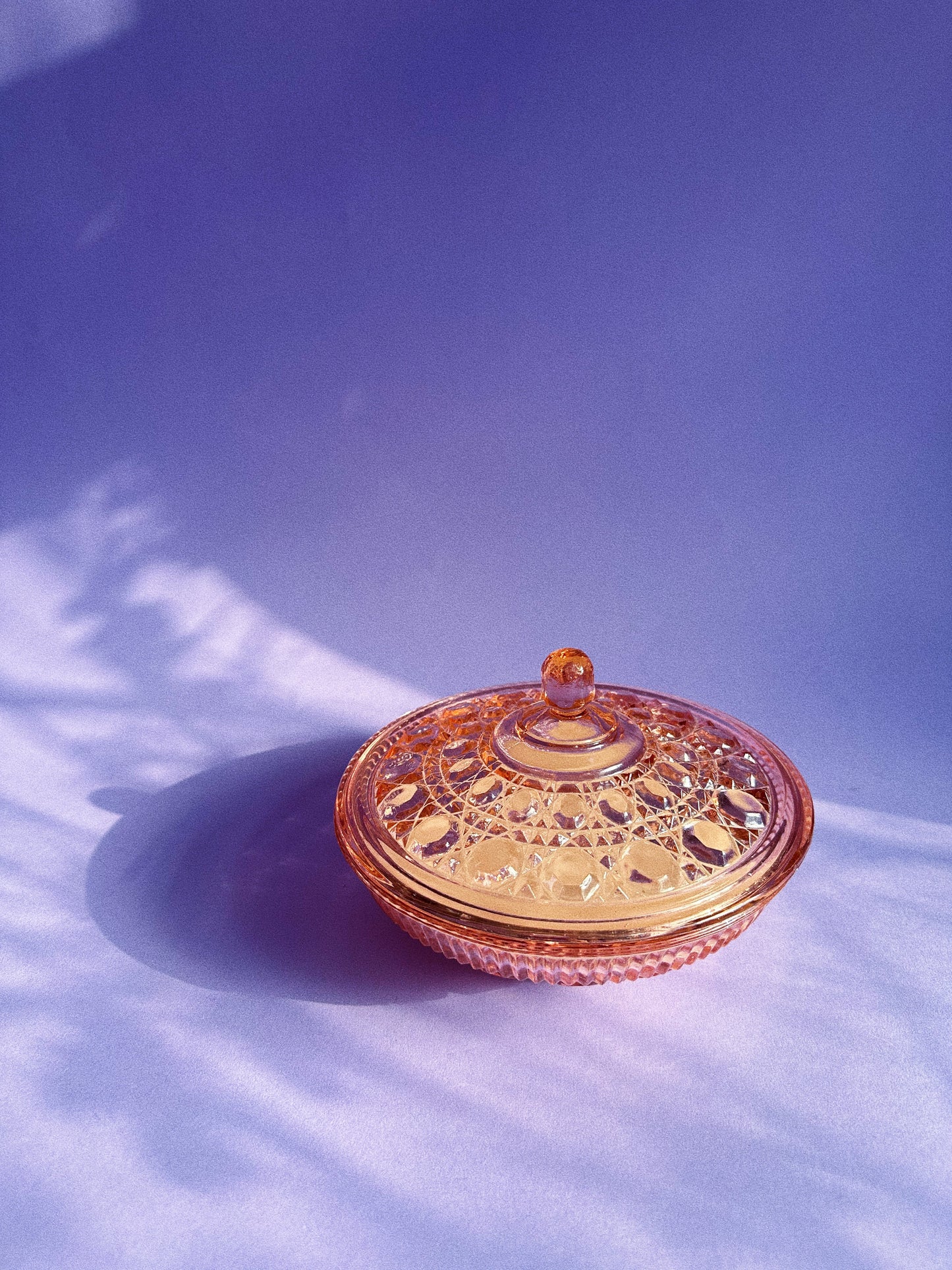 Vintage Pink Depression Indiana Glass Lidded 3 Wick Soft Vanilla Soy Candle