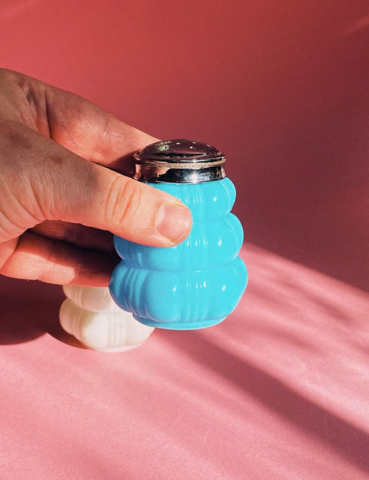 EAPG Creased Bale Dithridge & Co Salt And Pepper Shaker Pair c. 1894