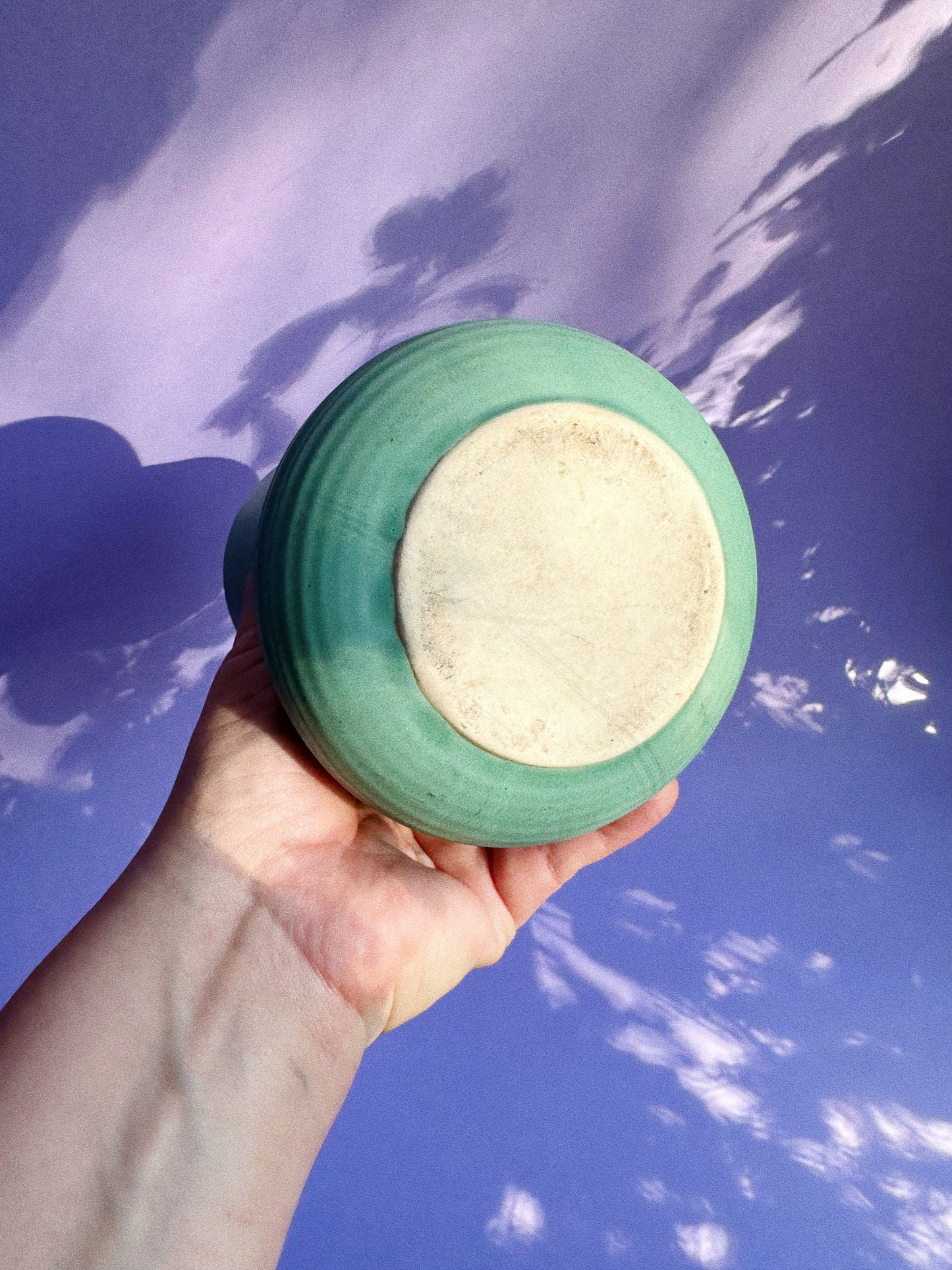 Vintage Seafoam Pottery Vase