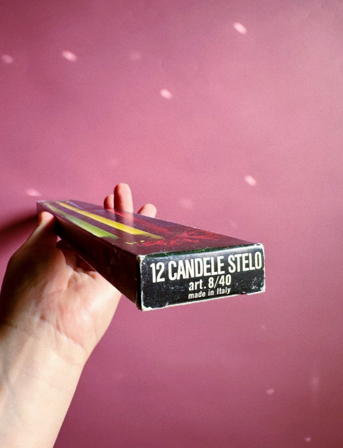 Green Vintage Italian Long Tiny Tapers