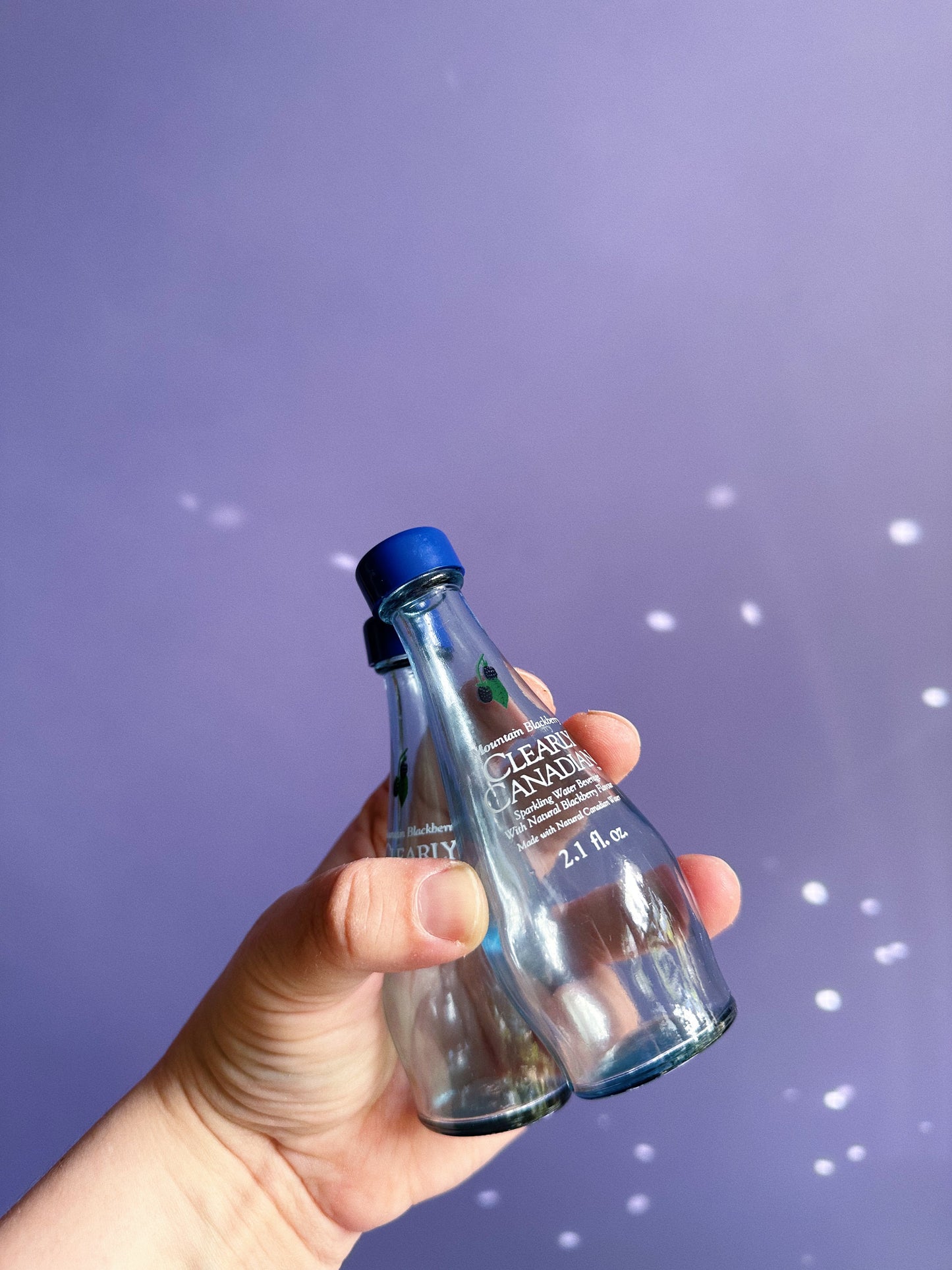 Vintage Clearly Canadian BlackBerry Soda Salt & Pepper Shakers