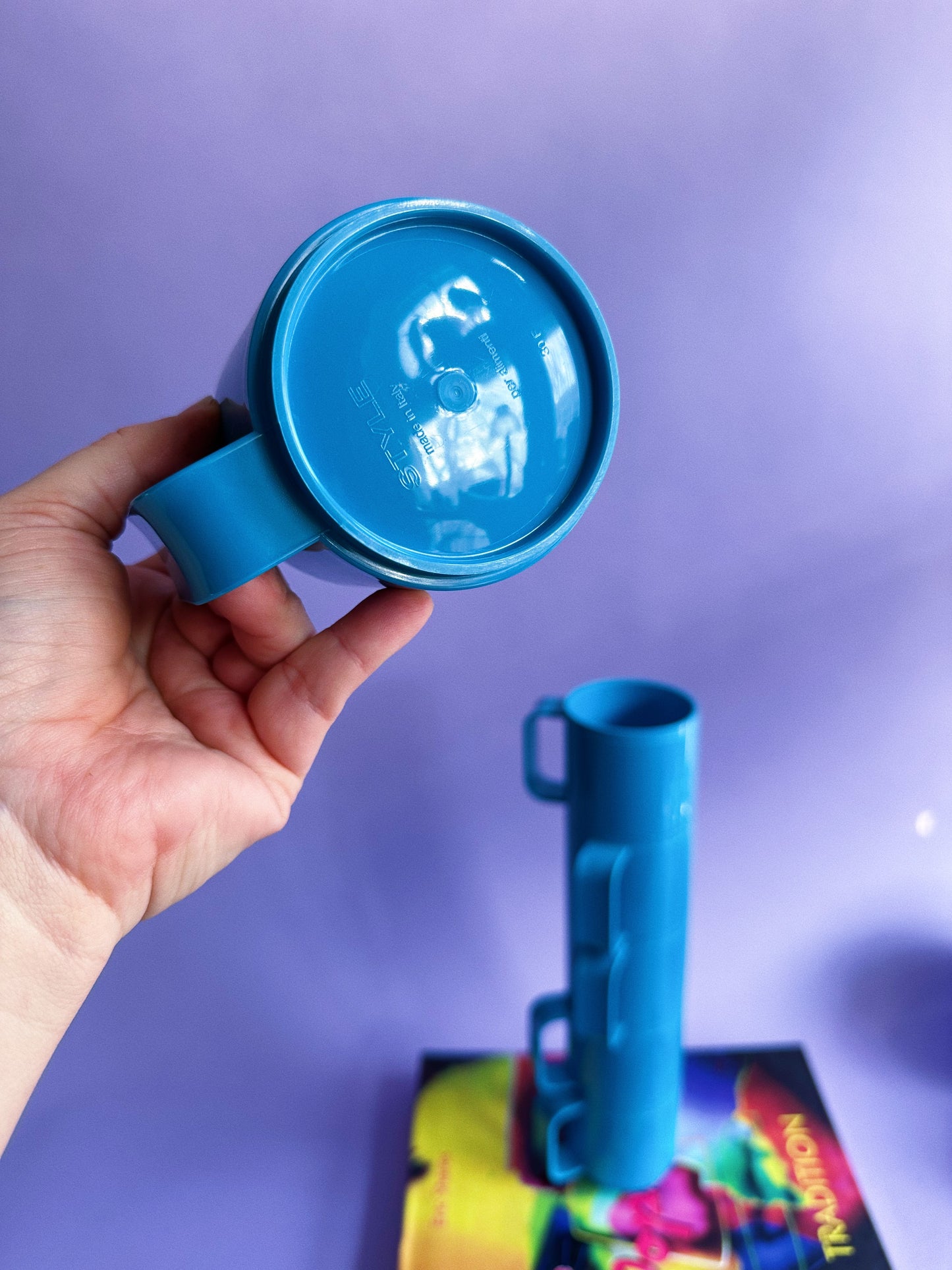 STYLE Vintage Retro Italian Melamine Cups Made in Italy, Stackable