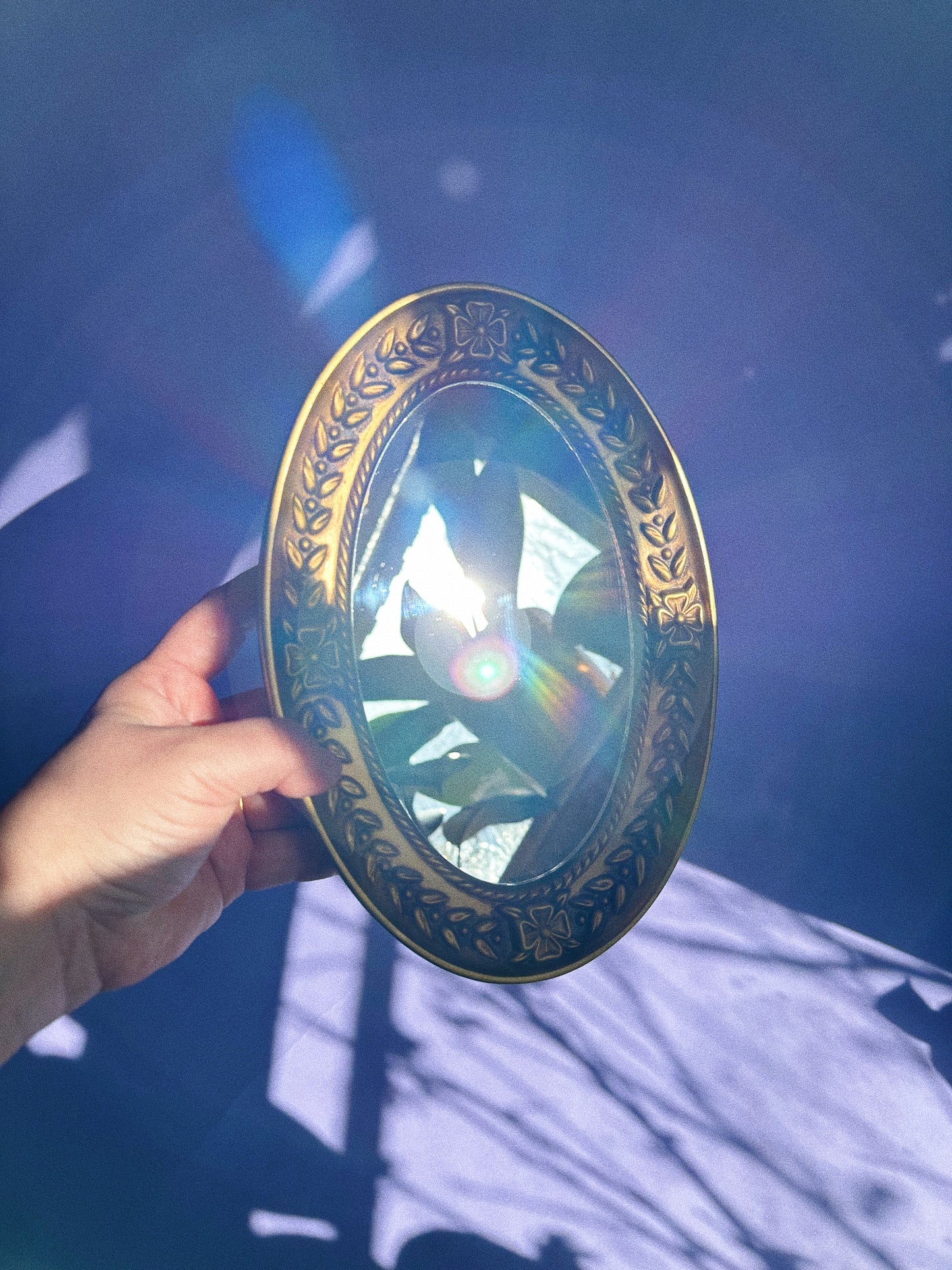 Vintage Mirror Miller Studios 1966 Chalkware Hollywood Regency